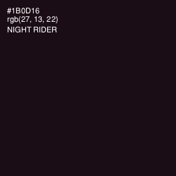 #1B0D16 - Night Rider Color Image